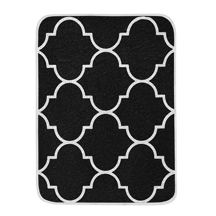 Prosop Pure Stripes, 100% bumbac, alb/negru, 35x75cm