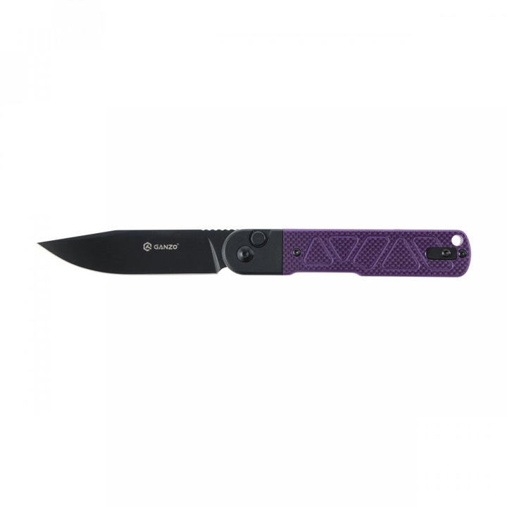 Briceag, Ganzo G767PT-PL, inox, maner G10, negru, 200x113mm