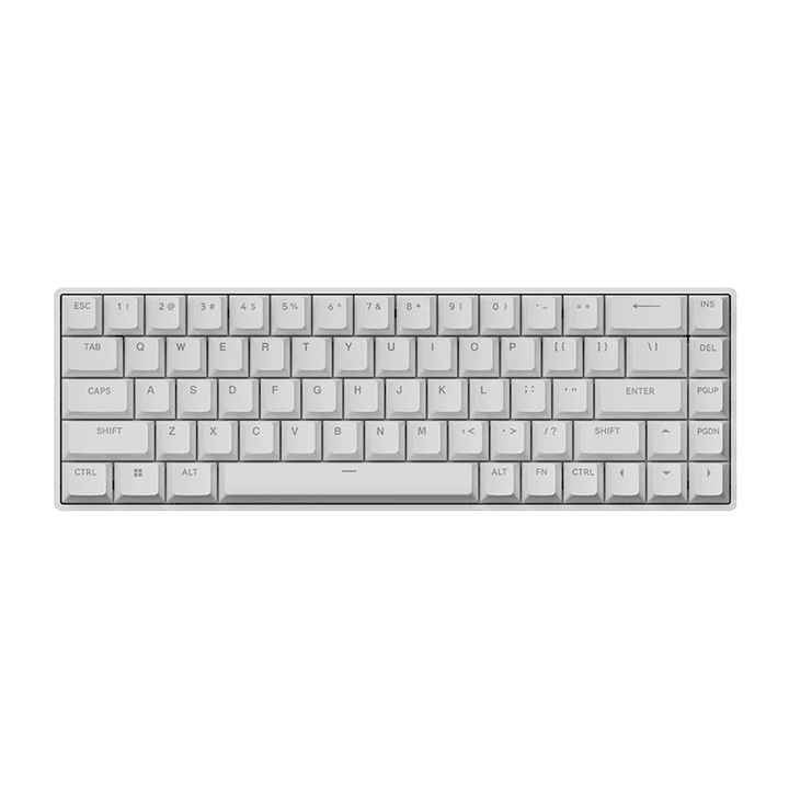 Клавиатура Madlions професионална геймърска механична клавиатура Professional Gaming Mechanical Keyboard FIRE 68 RGB - 8K, Gateron Dual-Rail Magnetic Switches [Linear], R FIRE-68-RGB-WH