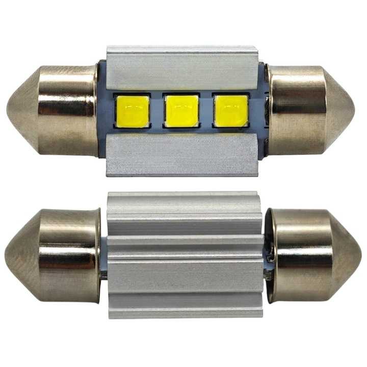 LED крушки SV8.5, 2 бр., 36 мм, бели, 12-24V, 320 lm, CANBUS