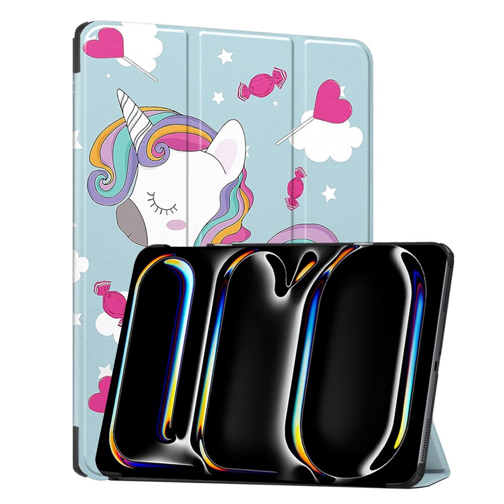 Husa pentru iPad Pro 13 (2024) Asteroid GSM FoldPro, Unicorn