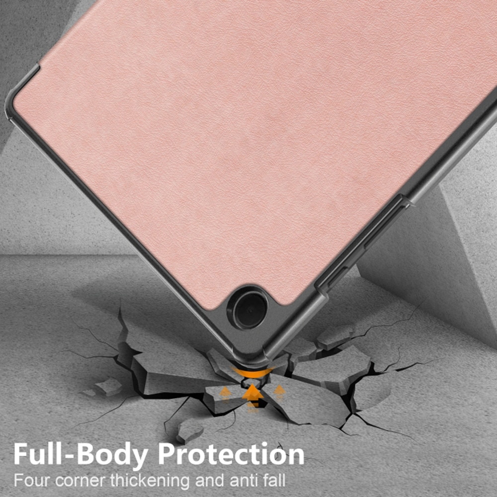 Husa pentru Samsung Galaxy Tab A11 Plus 11 inch tip stand functie sleep/wake-up si inchidere magnetica, protectie 360 - rose gold