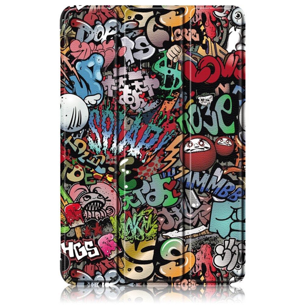 Husa pentru Samsung Galaxy Tab A11 Plus 11 inch tip stand functie sleep/wake-up si inchidere magnetica, protectie 360 - Graffiti