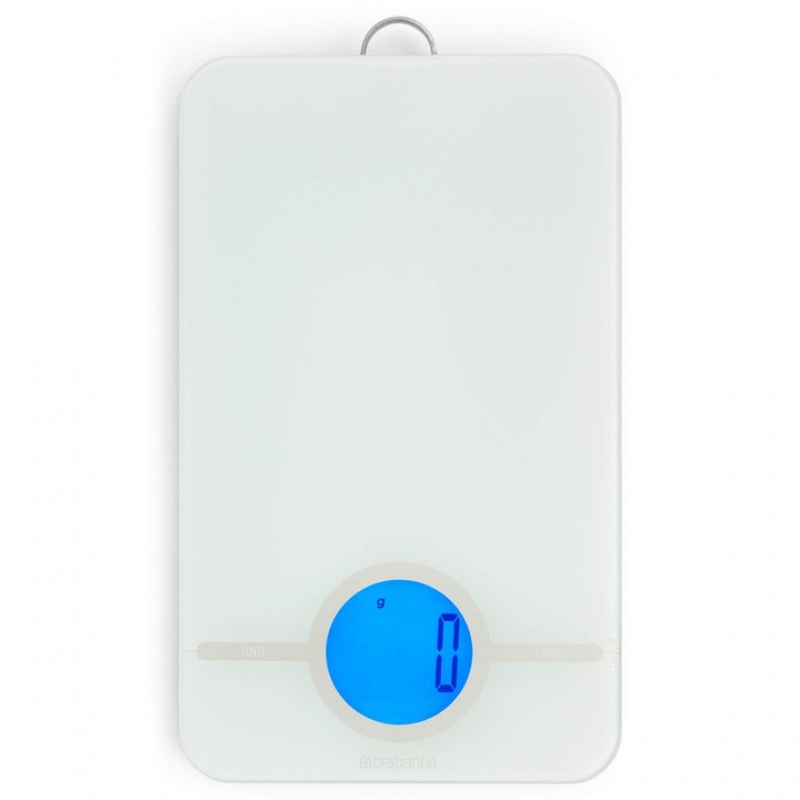 Кухненска везна Brabantia Tasty+ 1001252, До 5 кг, 3x AAA батерии, ТАРА, LCD дисплей, Светлосив
