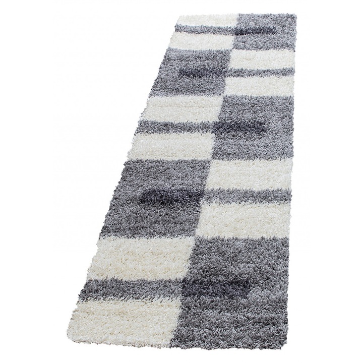 Covor tip Traversa Gara Gri deschis V1 80x250 cm