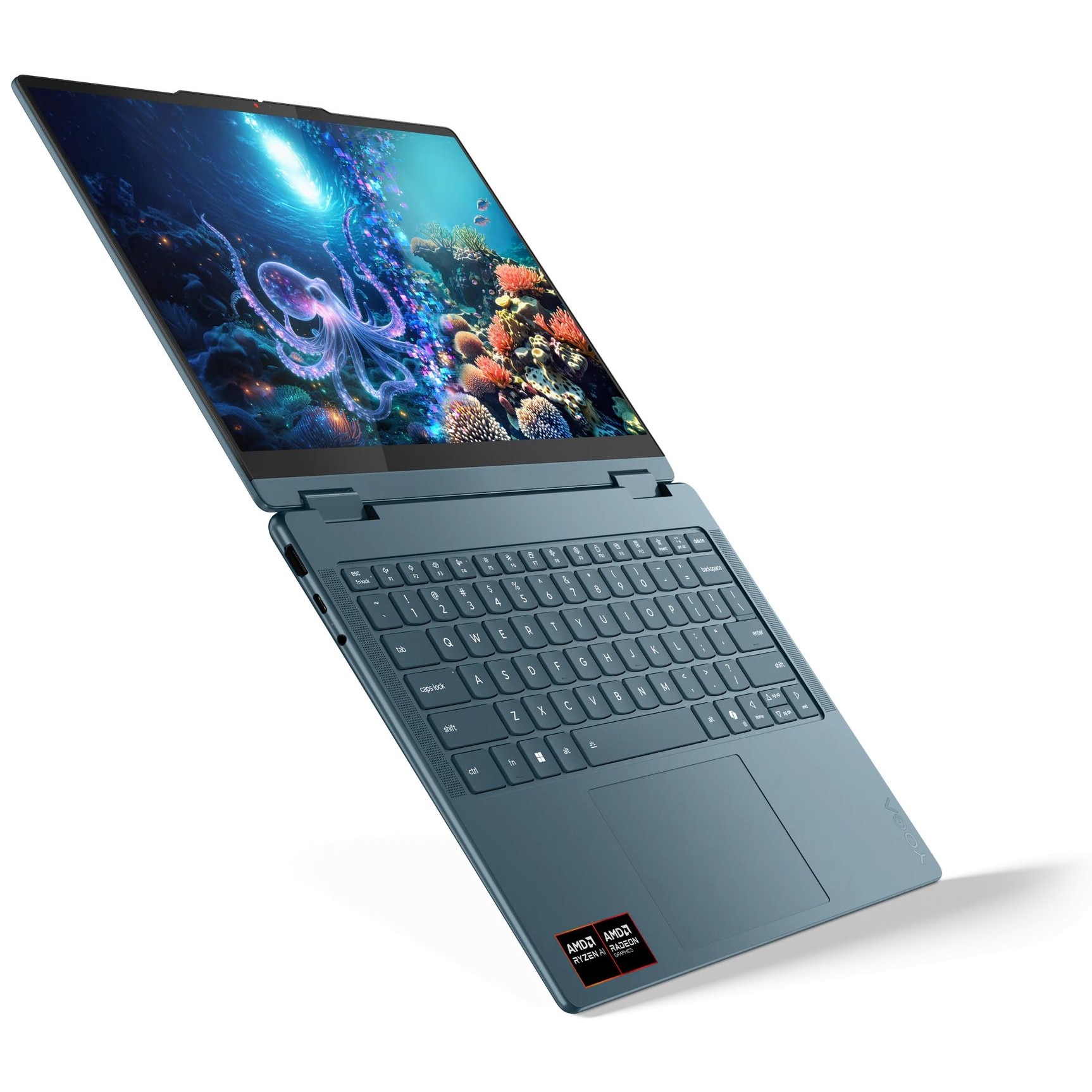 Laptop Lenovo Yoga 7 2-in-1 14AKP10, 83JR000YBM, AMD Ryzen AI 5 340 (6-core), AMD Radeon 840M Graphics, 24GB 7500 MHz Tip: LPDDR5X, Gri
