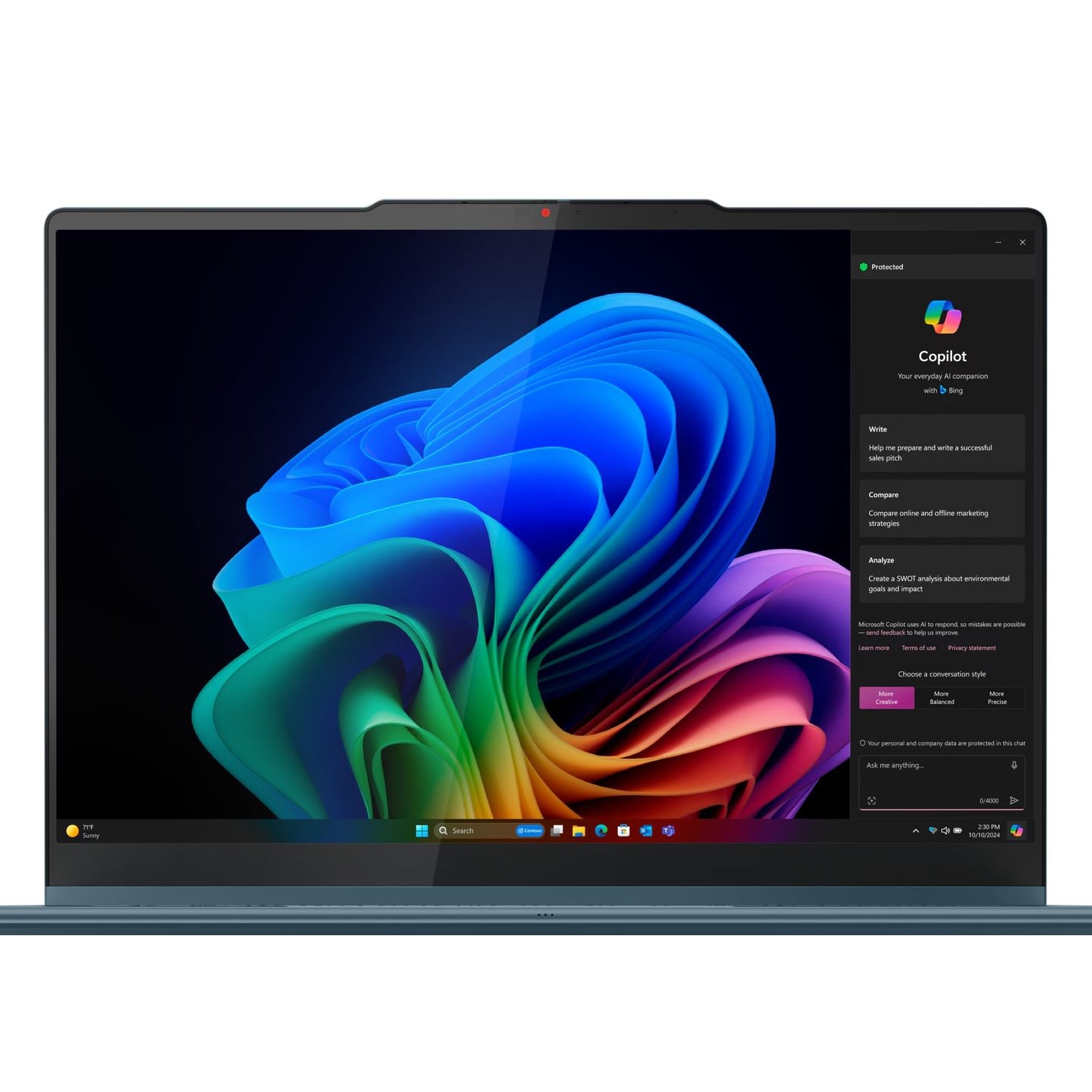 Laptop Lenovo Yoga 7 2-in-1 14AKP10, 83JR000YBM, AMD Ryzen AI 5 340 (6-core), AMD Radeon 840M Graphics, 24GB 7500 MHz Tip: LPDDR5X, Gri