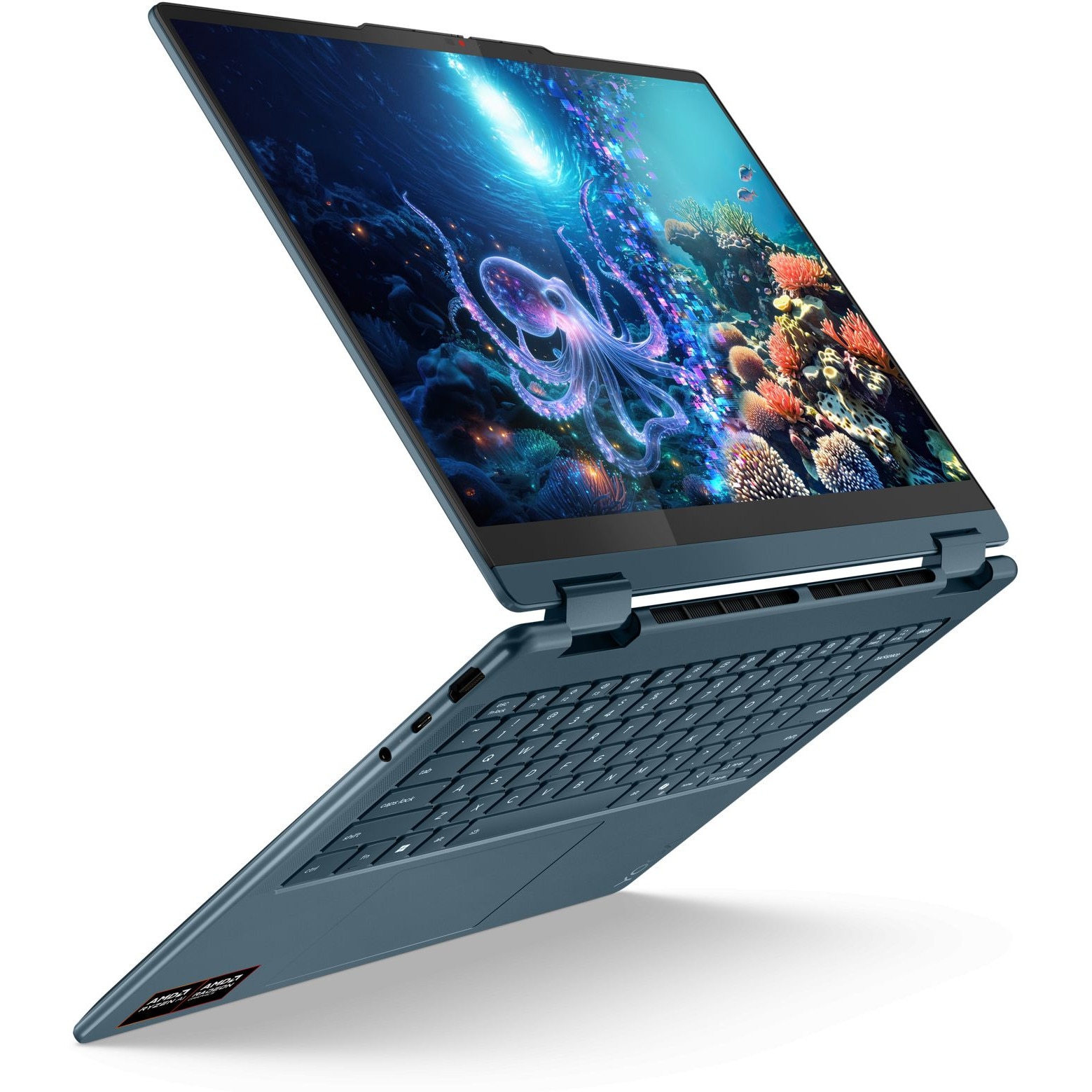 Laptop Lenovo Yoga 7 2-in-1 14AKP10, 83JR000YBM, AMD Ryzen AI 5 340 (6-core), AMD Radeon 840M Graphics, 24GB 7500 MHz Tip: LPDDR5X, Gri