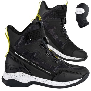 Ghete moto barbati Edge Vented, Shima, Termoplastic, Negru