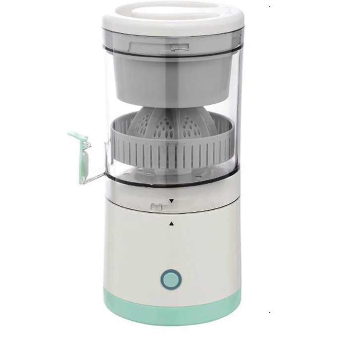 Storcator electric de citrice, design reincarcabil, picioare anti-alunecare pentru manipulare sigura, usor de curatat, functioneaza cu diverse fructe, stoarcere fara efort pentru utilizare zilnica