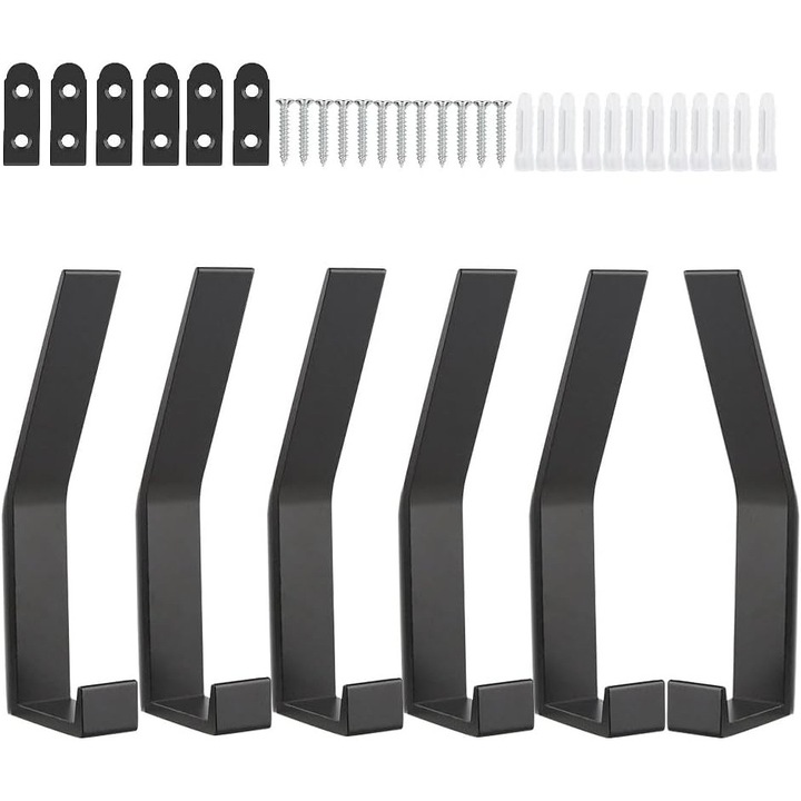 Carlige decorative pentru haine pentru camera de zi, organizator pentru incarcator pentru bicicleta electrica set 6 Enforose