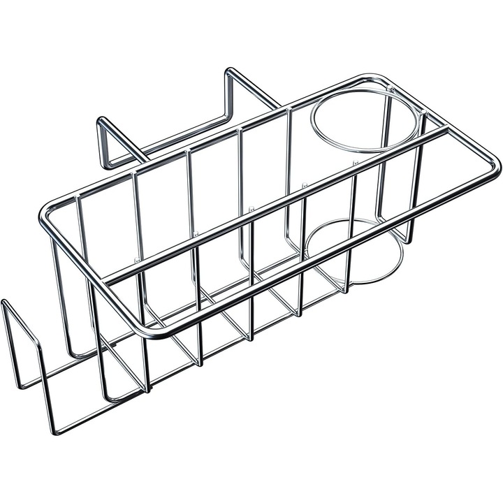 Органайзер за мивка от неръждаема стомана, Enforose, 4 в 1, устойчив на ръжда, монтаж без пробиване, компактен