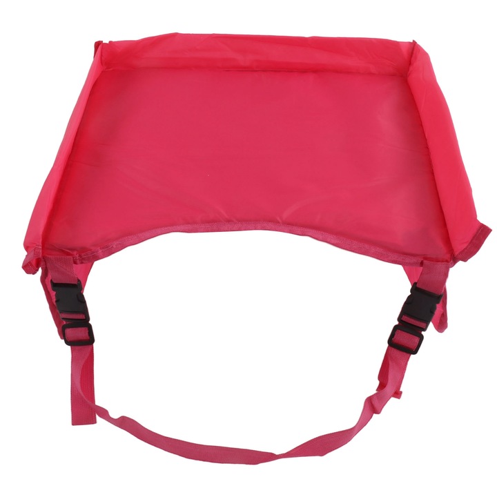 Tava de calatorie pentru copii, impermeabila, ajustabila, rosie, 40x34x5cm