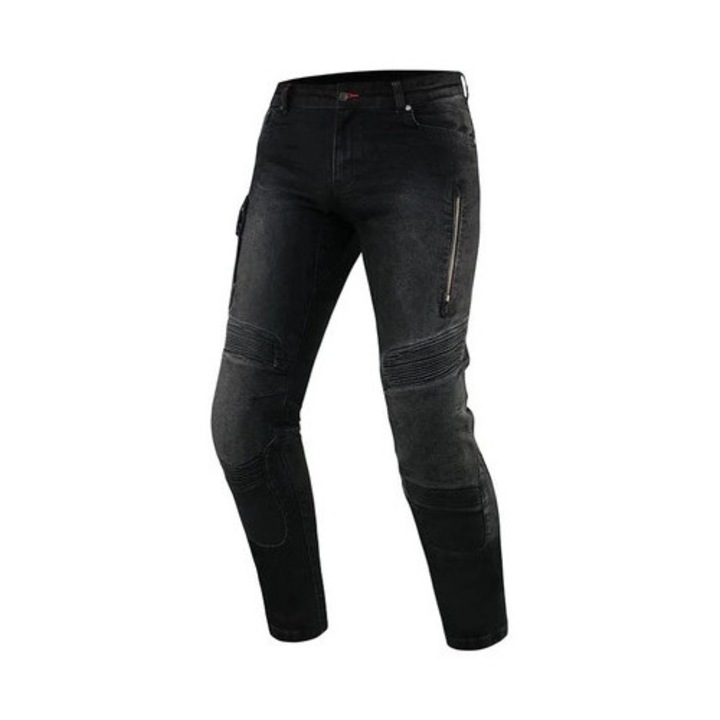 Pantaloni moto barbati Rebelhorn Vandal denim, negru, 34/32