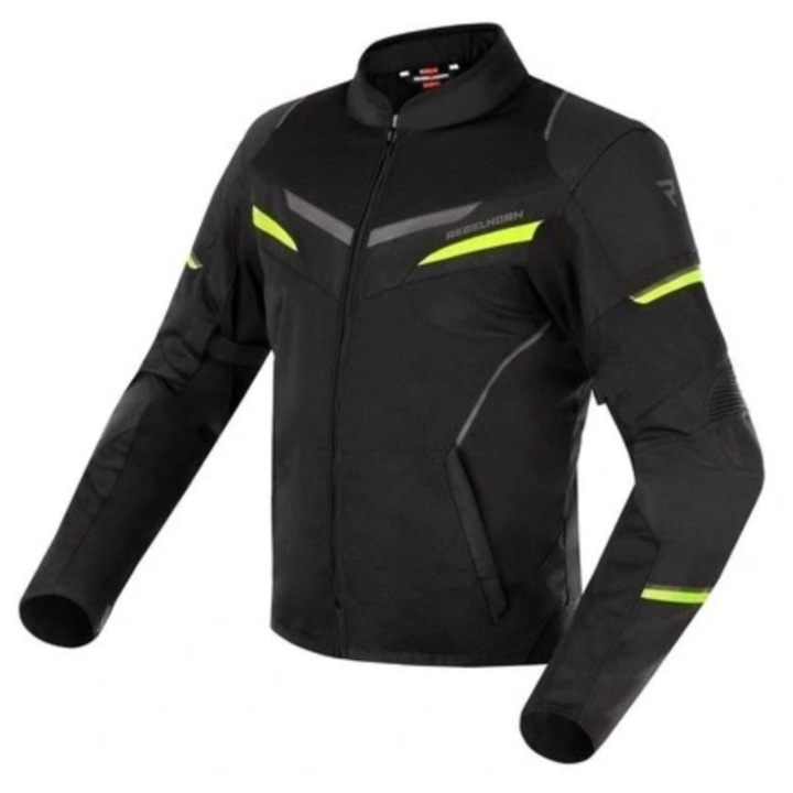 Jacheta moto, Rebelhorn, Poliester, Impermeabil, Negru, S
