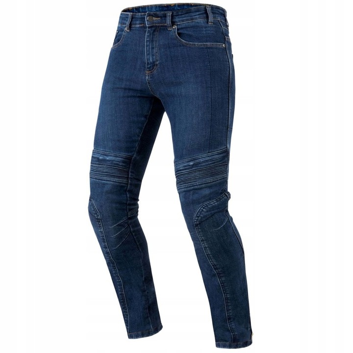 Pantaloni moto Ozone Hornet, jeans, 34/32, albastru