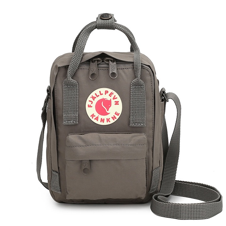 Hátizsák, FjallRaven, 16x7x21 cm, sötétszürke