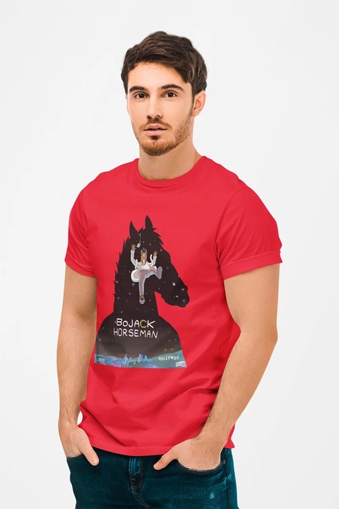 Ferfi polo, D&B, Pamut, JackHorseman, Piros