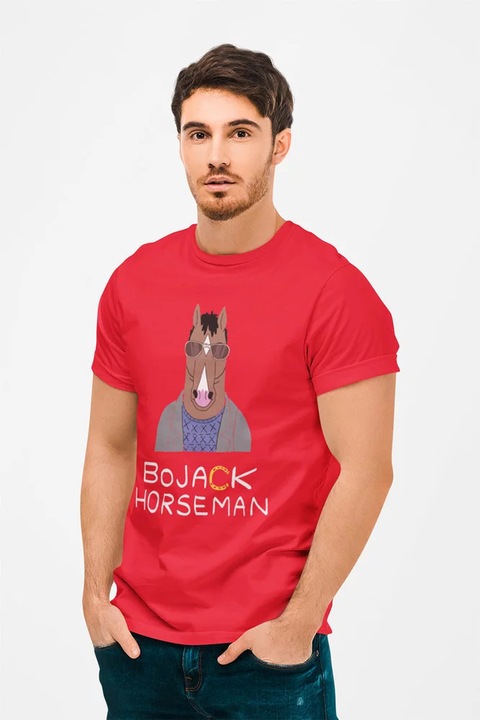 Ferfi polo, D&B, Pamut, 34612, Piros