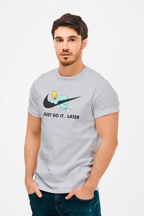 Мъжка тениска, D&B, Памук, 13466, Сив