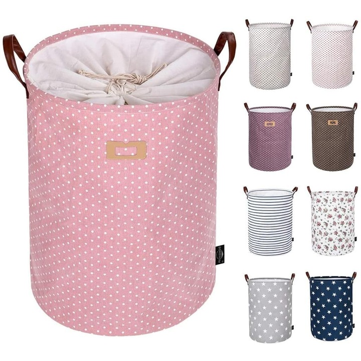 Кош за пране Enforose, сладък анимационен дизайн, водоустойчив, сгъваем, с преносими дръжки