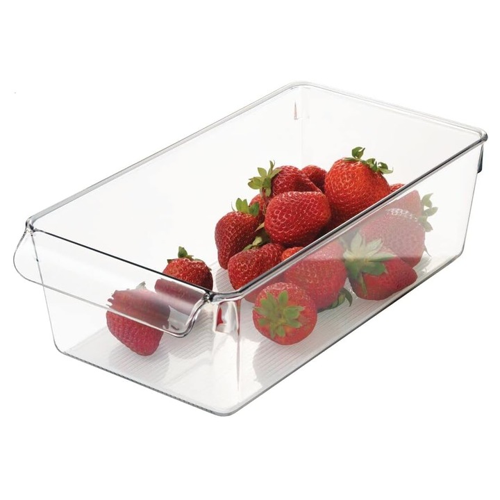 Hűtőszekrény rendszerező, Enforose, BPA-mentes műanyag, átlátszó, hatékony tárolás