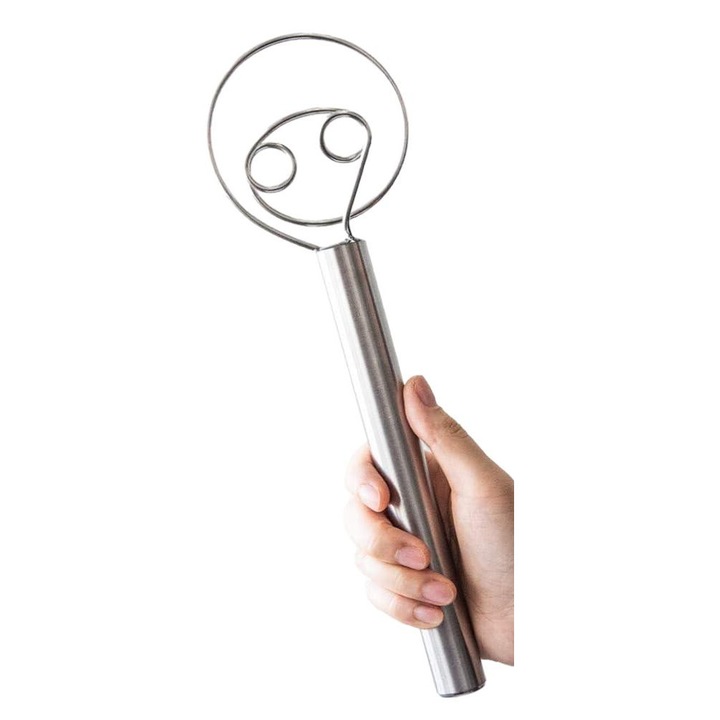 Месилка за тесто Enforose, Неръждаема стомана, Сребристо