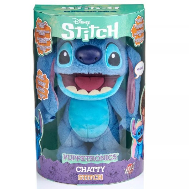 Stitch: Csevegő mini Stitch interaktív figura - 30 cm