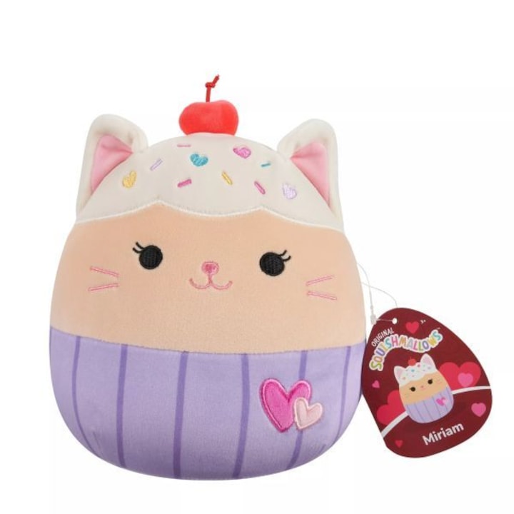 Jucarie de plus, Jazwares, Squishmallows: Miriam the vanilla cookie cat, 20 cm