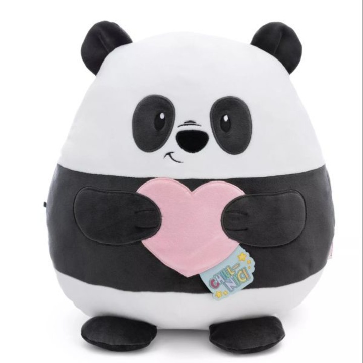 Figurina de plus Chill-Nici: Panda cu inima - 30 cm