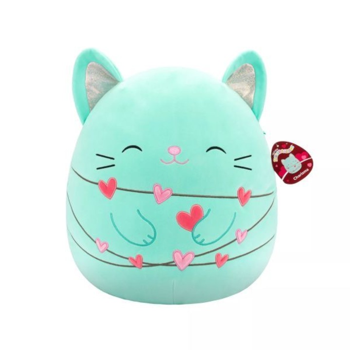 Jucarie de plus Squishmallows: Pisica Charisma cu Menta - 40 cm