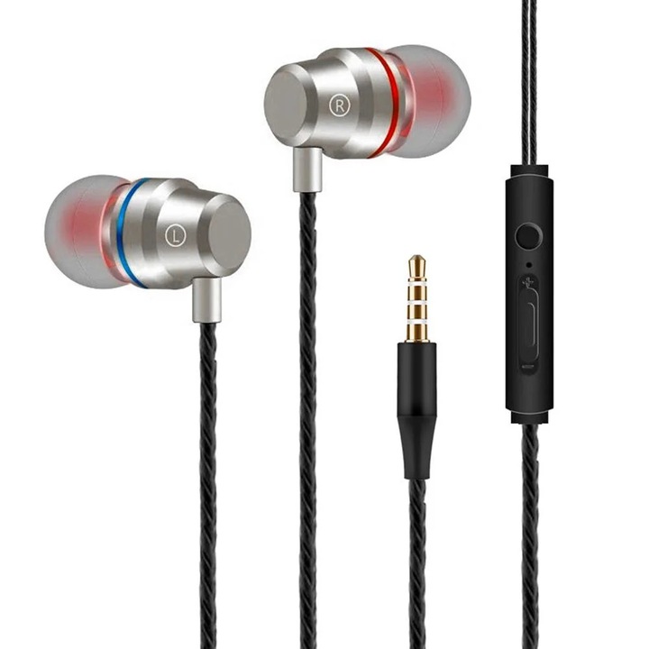 Casti cu fir YANYXR M4Z0, izolare zgomot, microfon, multicolor