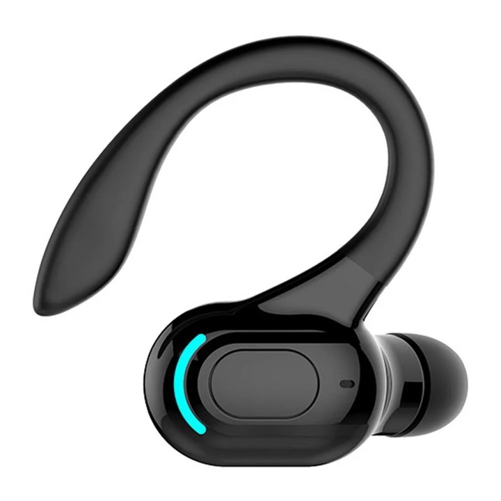 Casti wireless sport YANYXR M-F8, usoare, negre, albe, 3.5g, IPX4, 20h autonomie