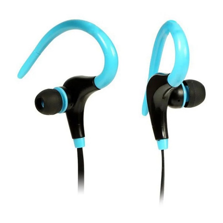 Casti wireless sport YANYXR D709, bass puternic, negru/rosu/albastru/verde, 30g