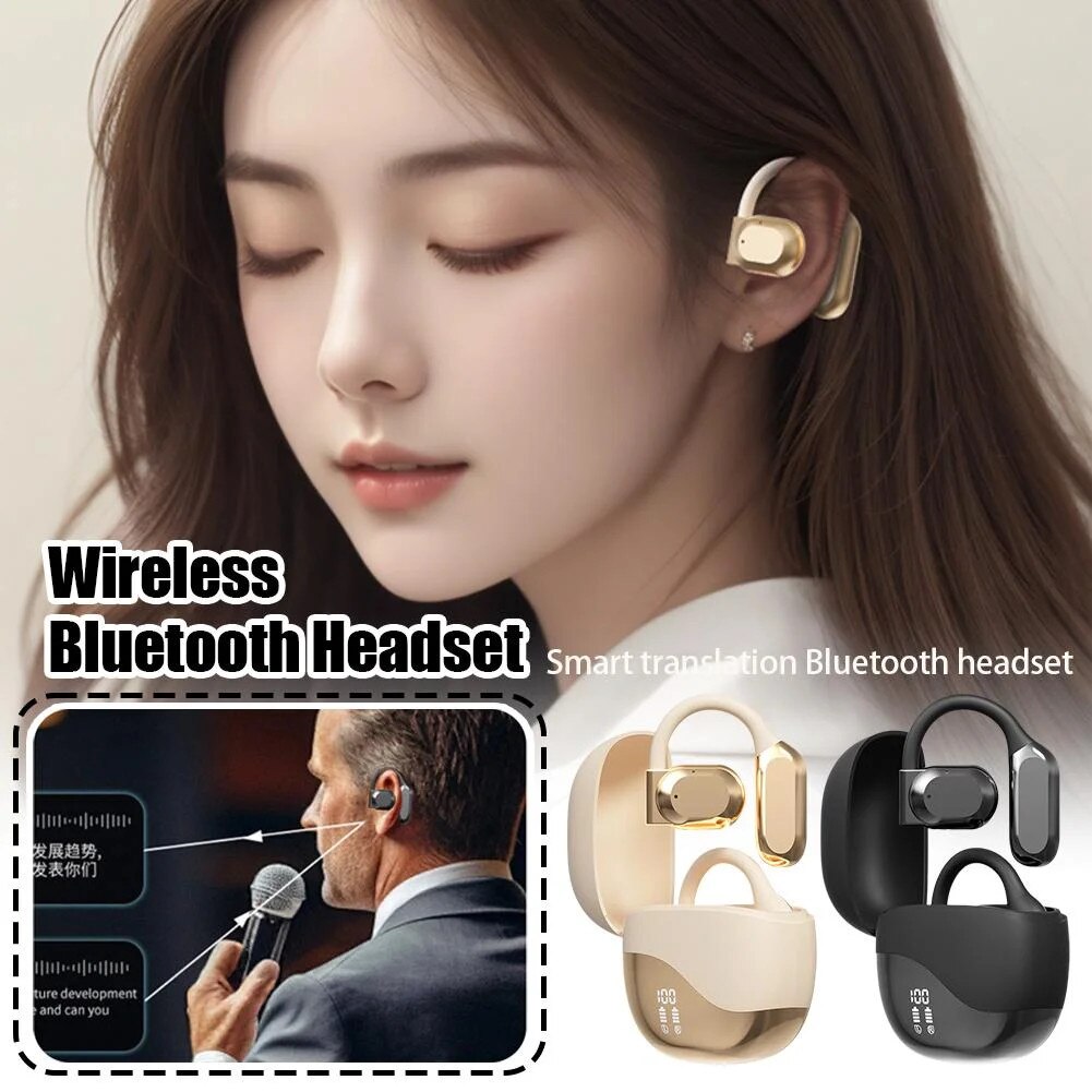 Casti Wireless, set 1, Ai Smart Translation, multicolor, Bluetooth V5.4 ...
