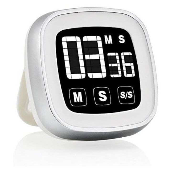 Organizator de bucatarie, Enforose, timer magnetic, mod de numaratoare inversa si numaratoare, alimentare cu baterii, dimensiuni compacte