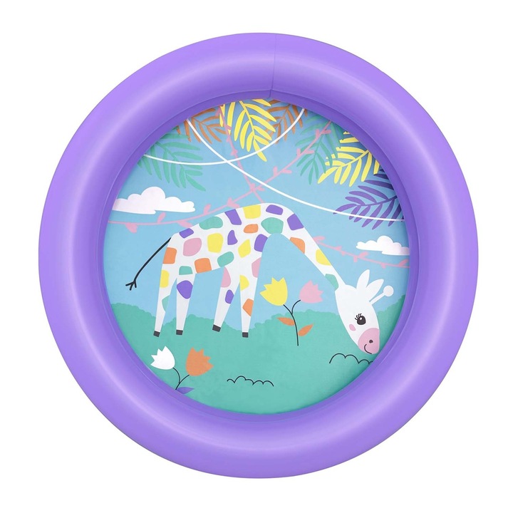 Надуваем басейн Bestway, 61x15 см, 21 литра, лилав