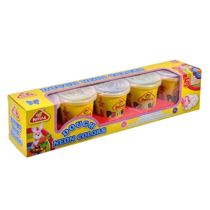 DOH Neon Playdough 5x142гр