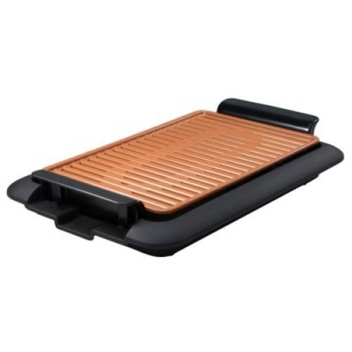 Gratar electric Mediashop Livingtone Smokeless Grill 3336 1000W Nergu Portocaliu