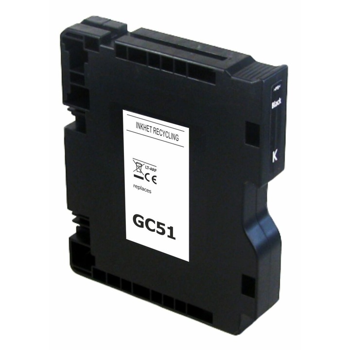 Cartus GC51 Negru 2900 Pagini 40 ml Compatibil Ricoh SG 3210DNw, Ricoh 405862