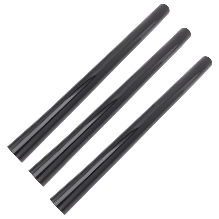 Tub extensie pentru aspirator YANYXR BCS3103476, plastic, compatibil O32 mm, 45 x 3 x 3 cm, negru, set 3 bucati