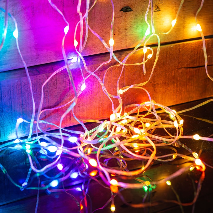 Lumina Inteligenta, 100 240V, 66 Led-Uri, 10 M, Bluetooth, Briggs