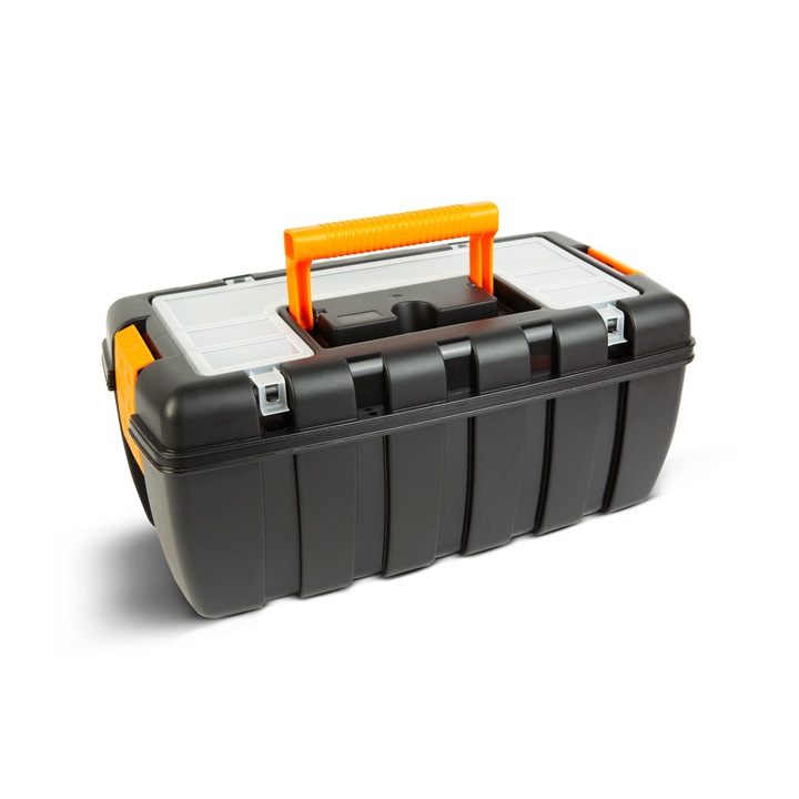 Geanta de scule din plastic cu 1 tava - 37 x 29 x 16 cm – Gabiano