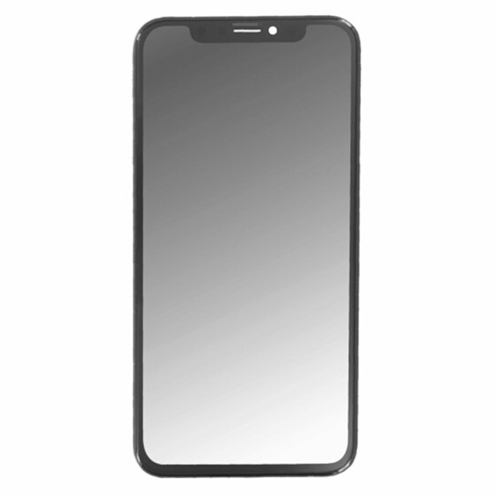 In-Cell LCD IPS екран със сензорен екран и Edge Съвместим с iPhone 11, D64, твърда пластмаса, OEM 15628, D64, твърда пластмаса, интензивен тъмен