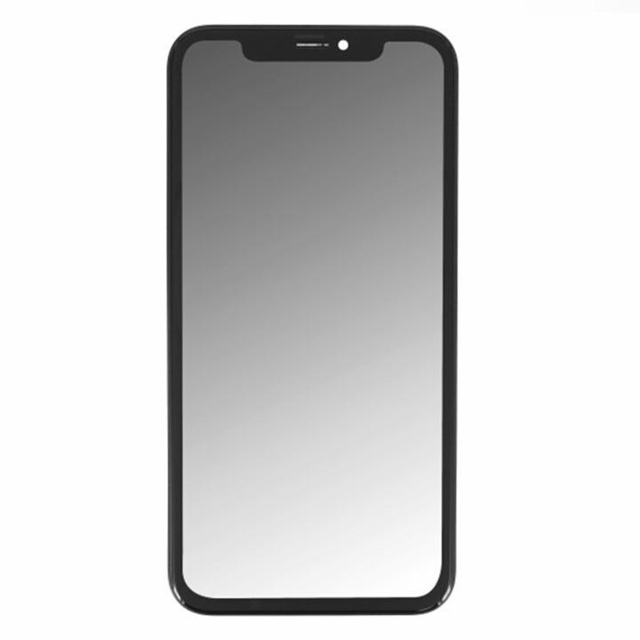 In-Cell LCD екран със сензорен екран и Edge Съвместим с iPhone XS, D66, твърда пластмаса, OEM 18199, D66, твърда пластмаса, интензивен тъмен