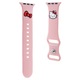Curea pentru Apple Watch 1/2/3/4/5/6/7/8/9/10/SE/SE 2 38/40/41/42mm, Q70, Silicon, Pink
