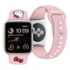 Curea pentru Apple Watch 1/2/3/4/5/6/7/8/9/10/SE/SE 2 38/40/41/42mm, Q70, Silicon, Pink