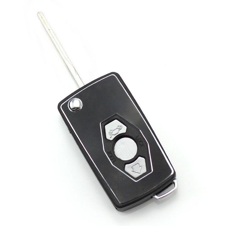 Autókulcstartó, BMW-hez, késes típusú, 3 gombbal, Briggs