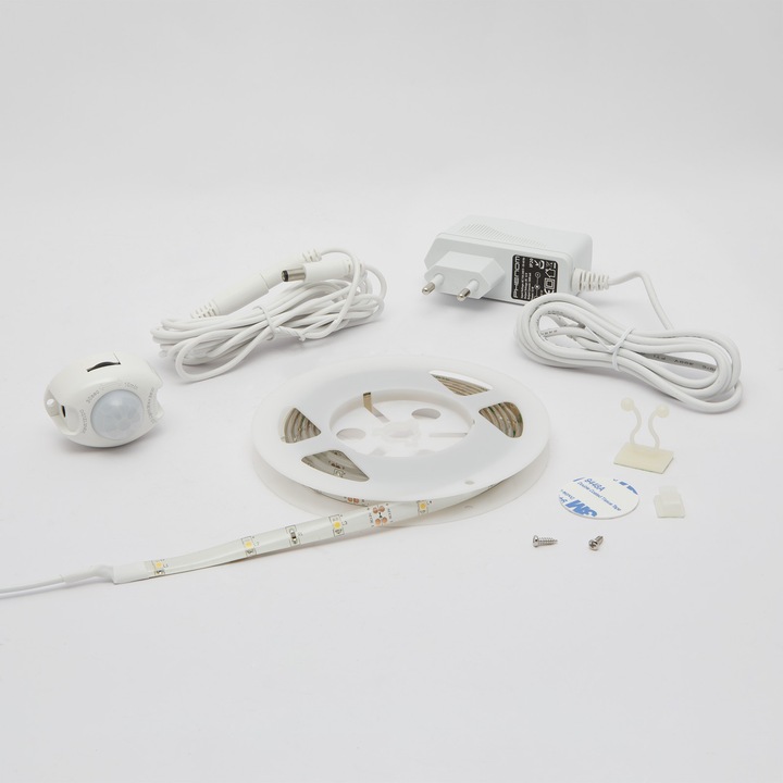 Sir Led cu Senzor de Miscare Primlife Banda LED Iluminare Decorativa Masina 12V