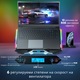 Охладител за лаптоп Qova – RGB охлаждаща поставка с 8 вентилатора, 6 регулируеми нива, LCD дисплей и стойка за телефон – съвместим с 11-21 инча, 2x USB порта, ултратих, максимална ефективност, Ice Coorel за гейминг / офис